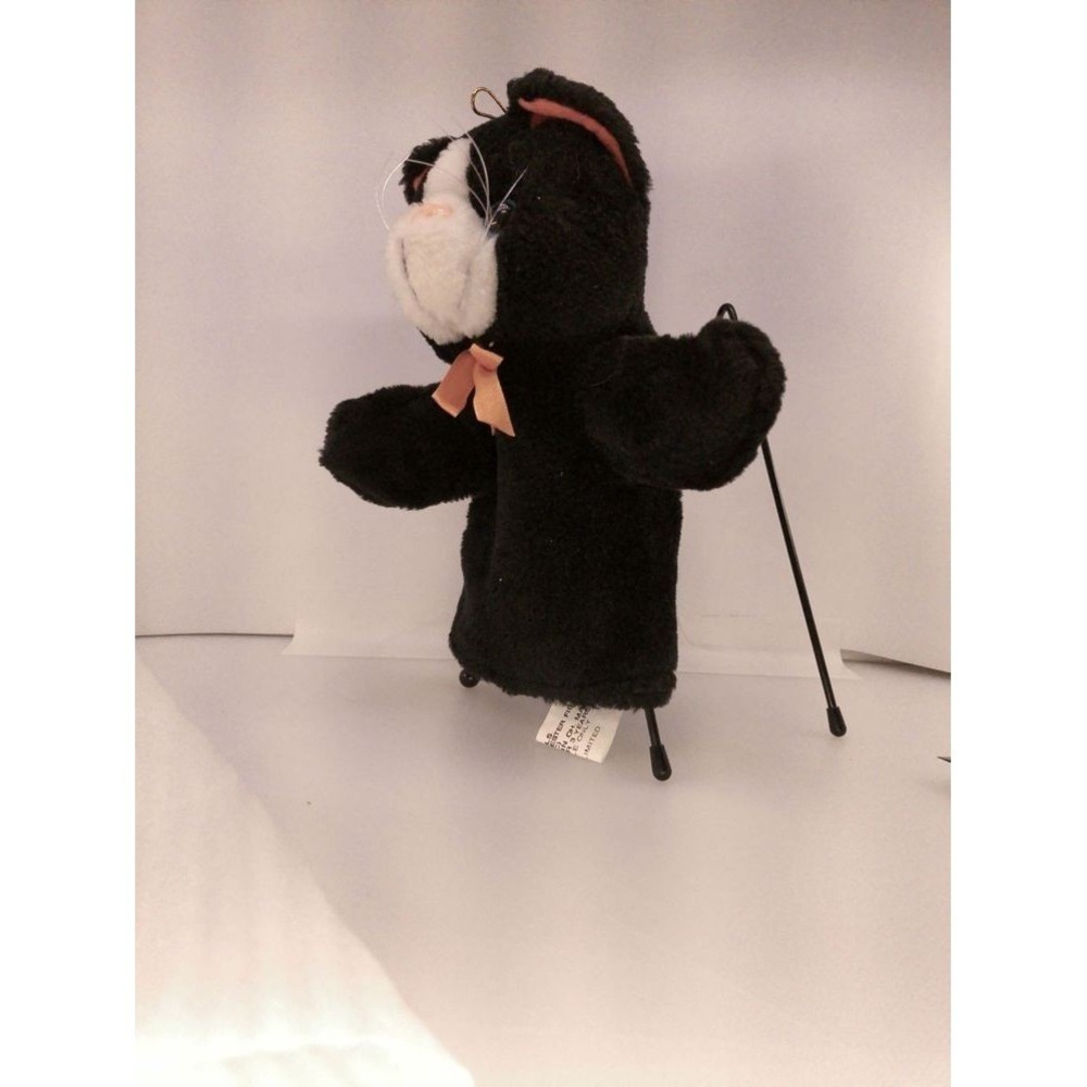 Vintage Black Cat Hand Puppet Plush by Best Made Toys Toronto Canada 10" - Picture 2 of 11